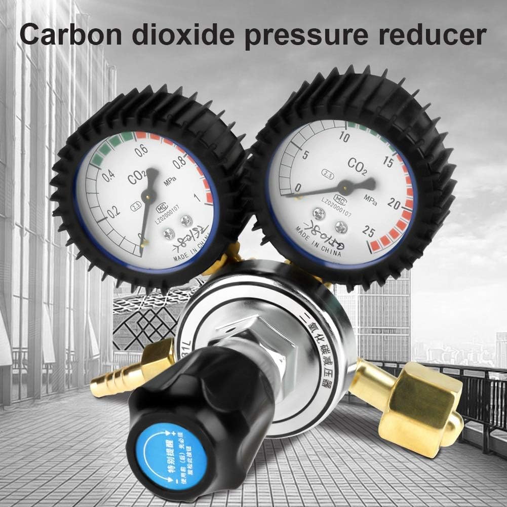 Nikou Gas Regulator- CO2 Gas Bottle Regulator Carbon Dioxide Welding Pressure Reducer G5/8 CO2 Regulator - Image 3