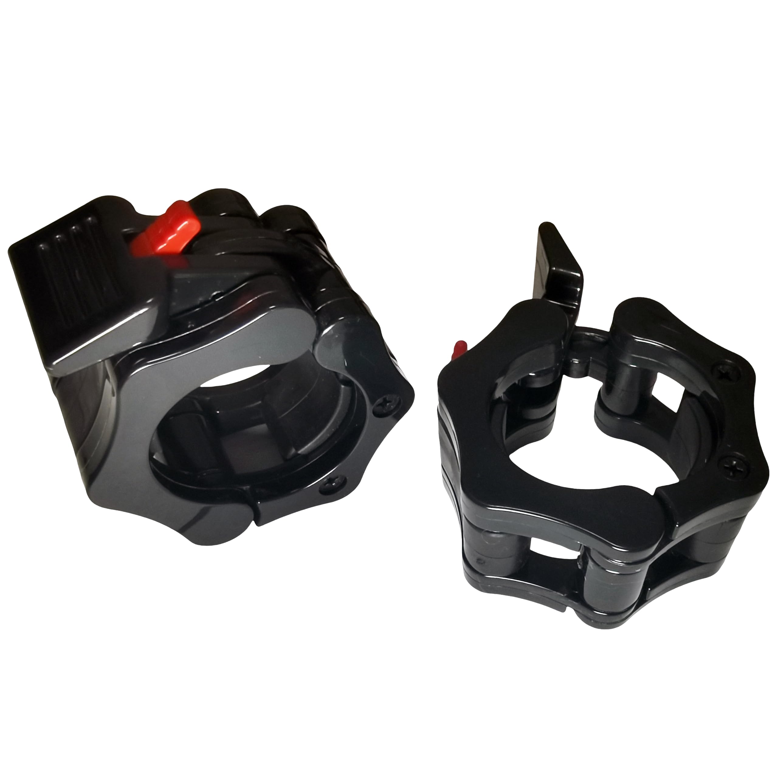 qibylift Olympic Barbell Clips Weightlifting Collars 2 Inch Clamps，Locking Weight Clips, Lockdown Weight Clamps for Workout Weightlifting Fitness Training (Black)