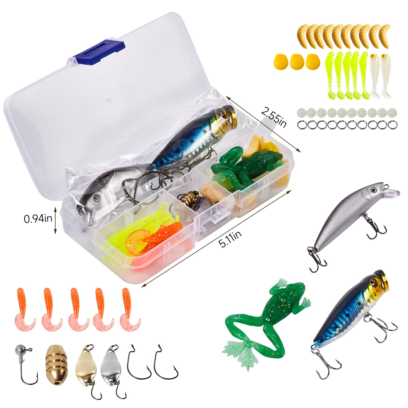 Luyianxi Fishing Rod and Reel Combo - 7.9FT Collapsible Fishing Kits, Carbon Fiber Fishing Pole Spinning Reel Lures Set with Carrier Bag, Fishing Gear for Adults Travel Saltwater Freshwater