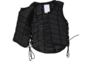 Tbest Equestrian Horse Vest Protective Riding Gear for Boys Girls Comfortable Waistcoat Youth Eventing