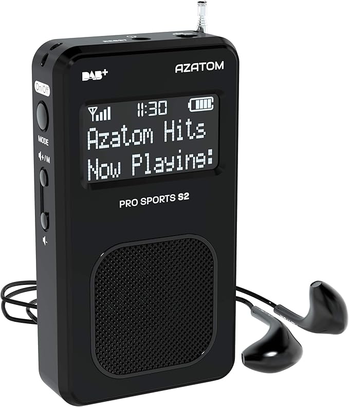 AZATOM Pro Sports S2 DAB Digital Portable FM Radio DAB Amazon.co.uk