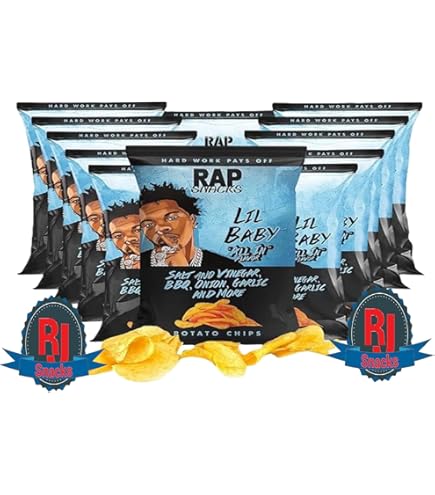 Amazon.com: Rap`Snacks Potato Chips 1 oz (Curated by RJ Snacks