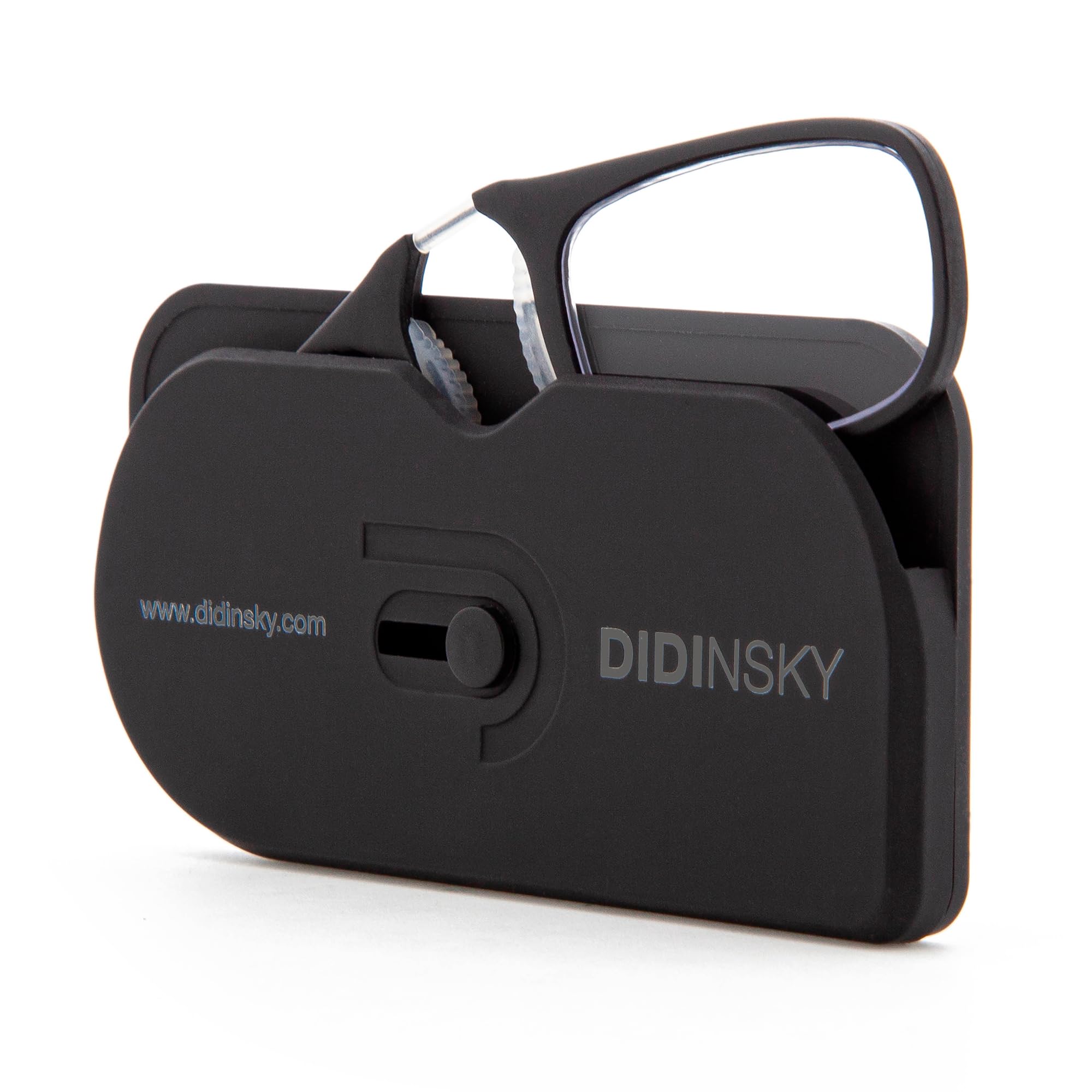 DIDINSKY DIMOMA Reading Glasses Without Temples | Flexible Beta Titanium Bridge | Blue Light Filter Lenses | BIO Based Rilsan® PA11 | 4 Colours, +1.0 to +3.0