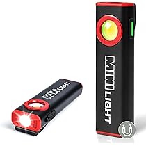 lexall Flashlight, 1600 Lumen Flat Magnetic Mini EDC Flashlight