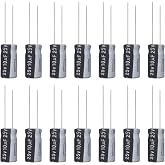 ALLECIN 10uF 25V 5x11mm Electrolytic Capacitor 10 UF MFD 25 Volt 0.2x0.43in Aluminum Capacitors (Pack of 15)