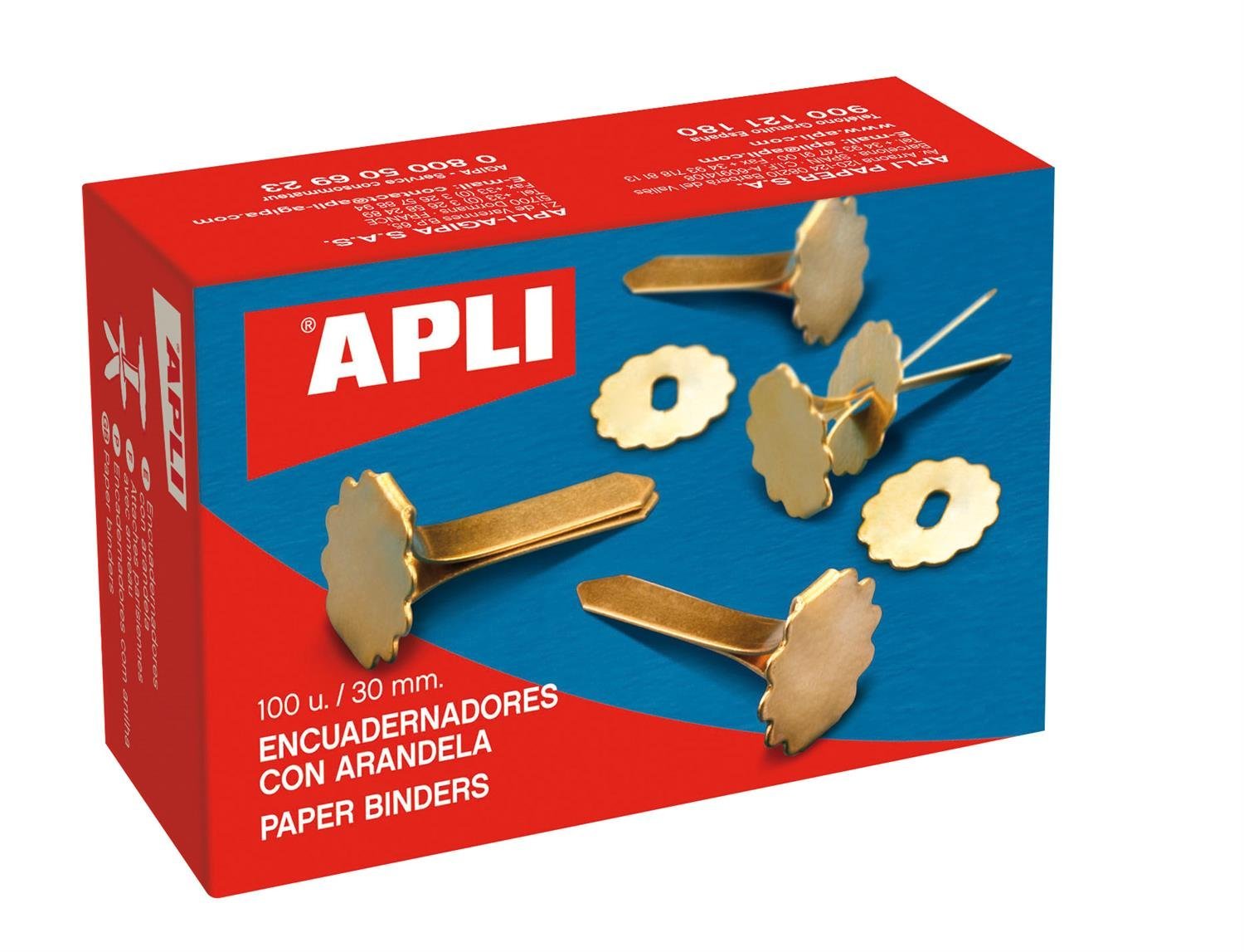 APLI Box of 100 Eyelets 30mm 12286