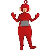 Teletubbies Adult Po Costume Unisex, Teletubbies Red Halloween Outfit for Men & Women, 90s Nostalgia Halloween
