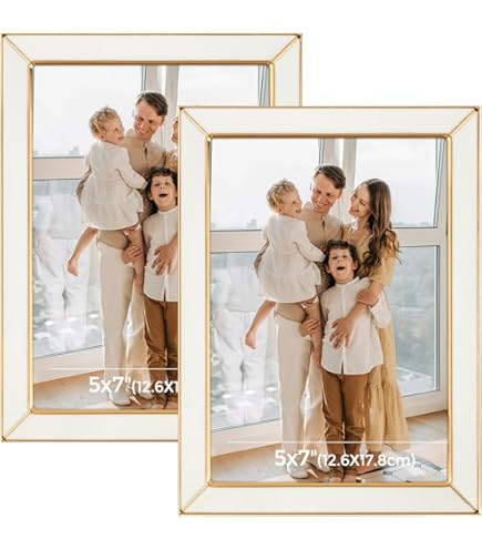 Amazon.com - Lawrence Frames Metal Frame, Polished Enamel, Ivory, 5x7