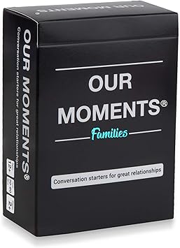 Our Moments Families 100 Thought Provoking Conversation Starters Questions Great Parent To Child Grandparent To Grandchild Meaningful Communication For Healthy Loving Family Development Amazon Co Uk Toys Games