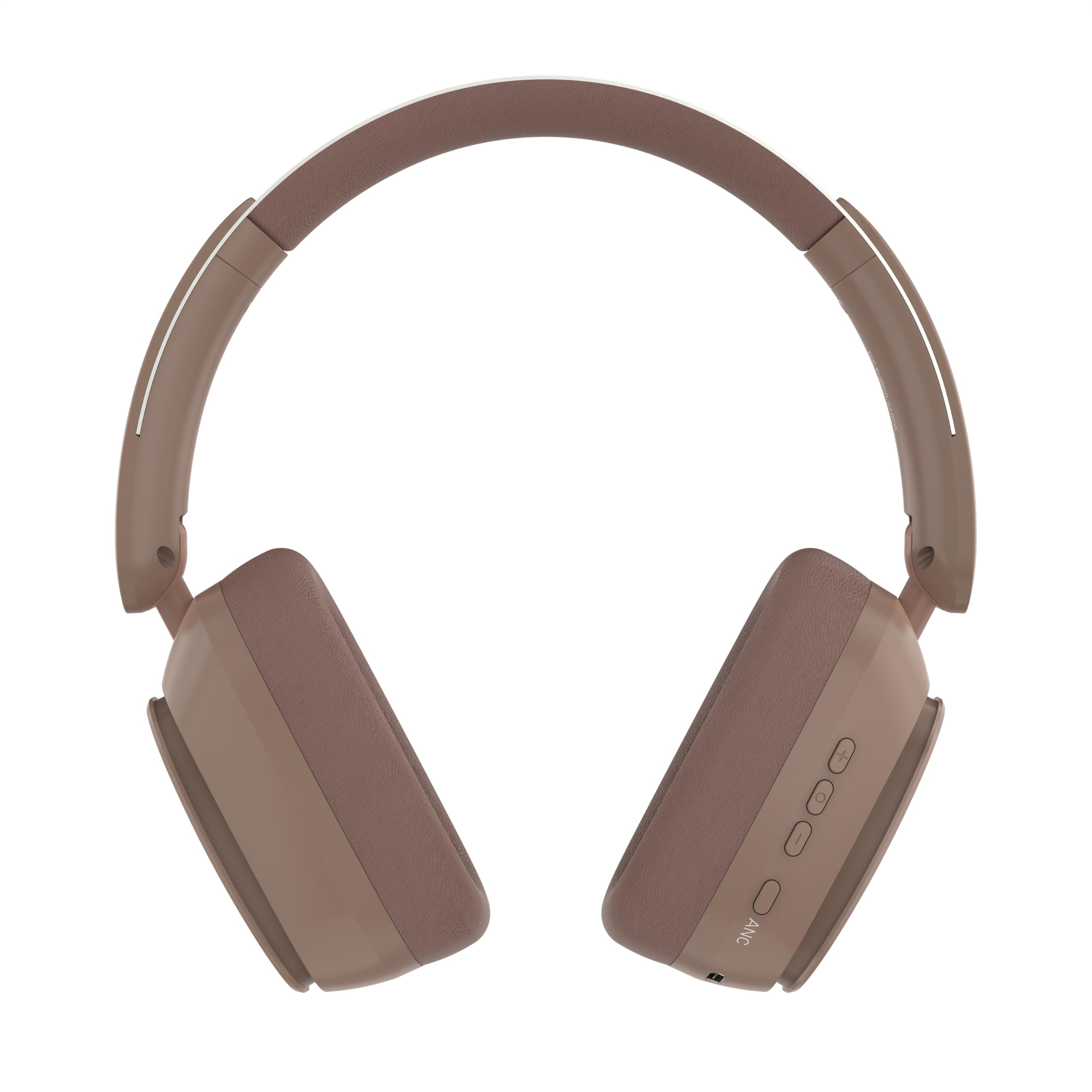 Photo 1 of Remix 130H Playtime Bluetooth Over-Ear Wireless Headphones, ANC/ENC Active Noise Cancelling, Foldable Rotatable Lightweight Headphones with Microphone Type-C for Call Travel Sports (Pink Brown)