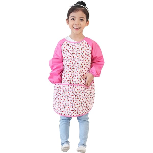 Delantal Infantil Niños Pintura Bata De Arte Impermeable | Mercado Libre