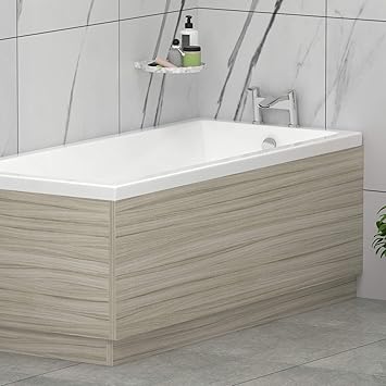 Turin 1500mm Beachwood Oak Wooden Mdf Front Bath Panel For Straight Baths Amazon Co Uk Diy Tools