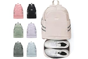 coofay Small Gym Backpack For Women Waterproof Backpack With Shoe Compartment Lightweight Travel Backpack Sports Backpack Large Gym Bag