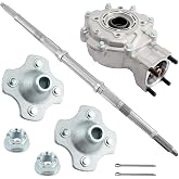 Rear Differential Assembly 41300-HM5-A10 &amp; Axle Shaft &amp; Wheel Hub | Compatible with 1988-2000 Honda TRX300 Fourtrax 300 2x4, TRX300FW Fourtrax 300 4x4
