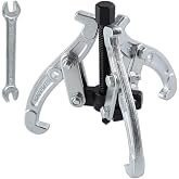 LEONTOOL 3 Jaw Gear Puller with Reversible Jaws 3-Inch Gear Removal Tool | For Bearing Puller, Pulley Puller, Steering Wheel Puller, Crank Puller, Seal Puller Tool Bearing Puller Tool Kit