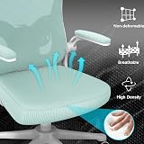 nasPaluro Office Desk Chair Green Ergonomic High Back with Adjustable Headrest view 5