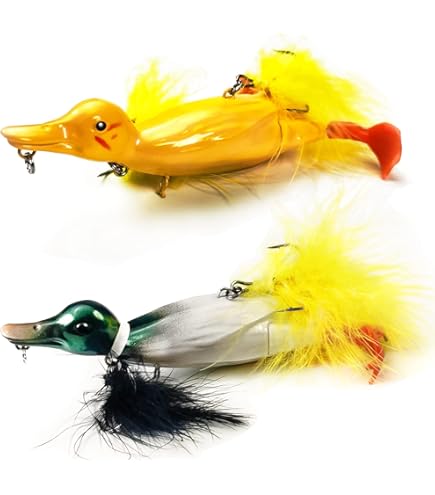 Amazon.com : 1 Piece Topwater Duck Lure - 3D Duckling Yellow Floating Artificial Bait for Plopping and Splashing - 12cm, 28g : Sports & Outdoors Amazon.com : 1 Piece Topwater Duck Lure - 3D Duckling Yellow Floating Artificial Bait for Plopping and Splashing - 12cm, 28g : Sports & Outdoors