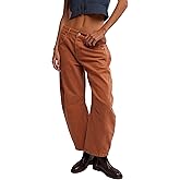 Free People Women's Good Luck Mid-Rise Barrel Jeans