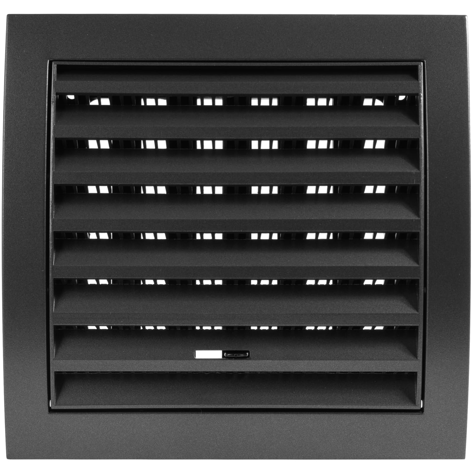 Vent Systems 150 x 150 mm / 6 x 6 Inch Anthracite Square Louvered Air Supply Vent Cover with Slider - Dryer, Air Conditioner Vent Cover, HVAC Exhaust Ventilation Grille for Bathroom, Home, Kitchen