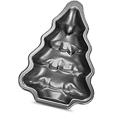 Kundalini Christmas Tree Cake Pan 10Inch Non-Stick Fluted Mold for Baking Pies and Cakes