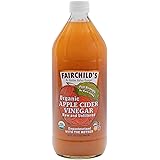 Fairchild's Organic Apple Cider Vinegar with the Mother, 32 oz. Washington State organic apples, undiluted 25% stronger,no co