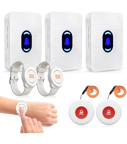 ChunHee Wireless Caregiver Pager Call Button Nurse Alert System Call Bell For Home - View #7