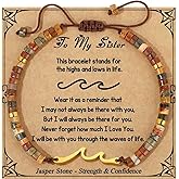 JoycuFF Wave Bracelets for Women Christmas Mothers Day Birthday Gifts for Best Friend Sister Daughter Bestie Mom Grandma Women Her