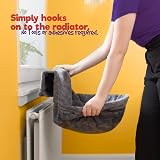 Petlicity Deluxe Radiator Cat Bed Round Fleece Basket with Iron Frame Grey view 4