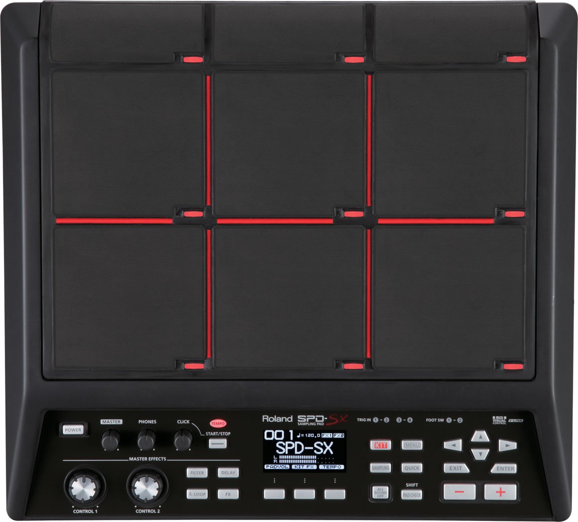 Roland SPDSX Percussion Sampling Pad with 4GB Internal Memory, Black