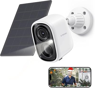 X-Sense Wireless Outdoor Security Camera 1080P Solar Panel Color Night Vision