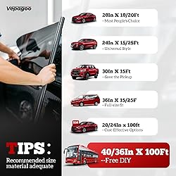 Vepagoo 20% VLT Ceramic Car Window Tint Film