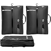 YEEKORO Vacuum Bags for Travel, Professional IP67 Reusable Vacuum Compression Bags for Travel Suitcases and Backpack, Durable Space Saver Bag (2 PACK, No Pump)