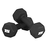 CAP Barbell Neoprene Dumbbell Weights, 15 lb