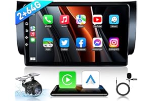 FORTDOWS 4Core + 64G ROM Car Radio for Nissan Sentra 2013-2019: Upgrade Wireless Carplay Android Auto, 10.1" 1280x800 HD Touchscreen Car Stereo with Backup Camera Mirror Link GPS 5G WiFi Bluetooth FM