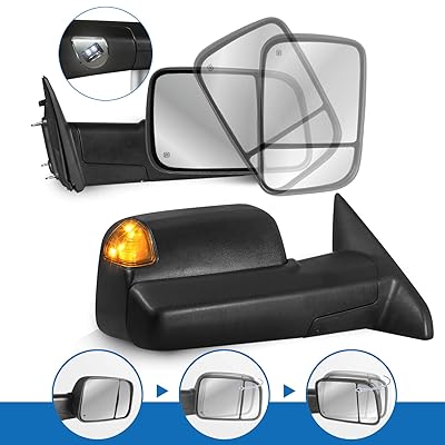 Buy Mostplus Power Heated Towing Mirrors Compatible For 2009 2017 Ram 1500 2500 3500 W Signal Puddle Lights Power Fold Temperature Sensor Included Online In Indonesia B07mkmpvff