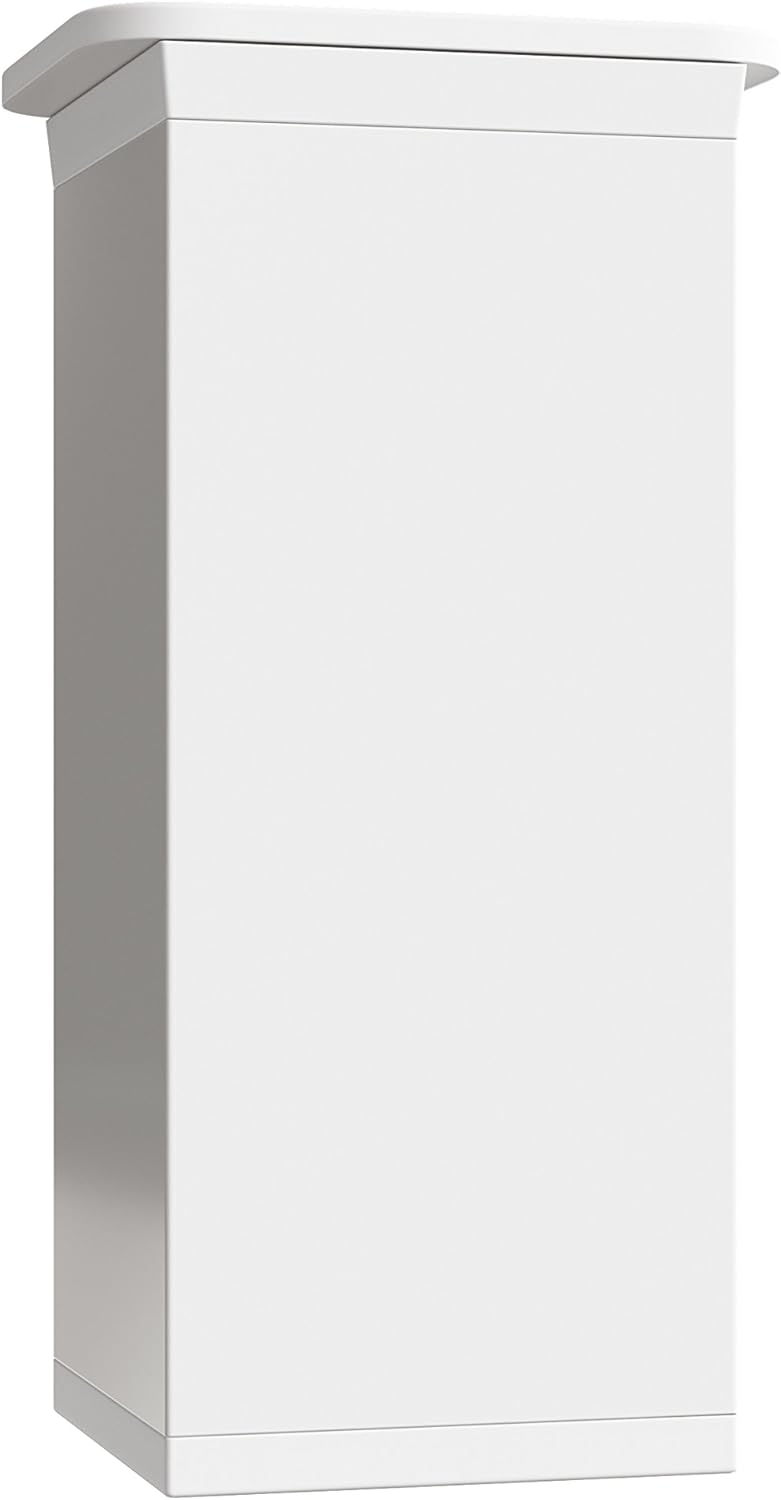 sossai® Design Furniture feet MFV1 | Height Adjustable | Set of 8 | Square Profile: 40 x 40 mm | Color: White | Height: 60mm (+ 20mm) | Material: Aluminum | High Quality Wood Screws Included - Image 4