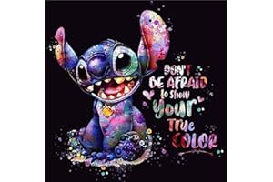 VeGuude Diamond Painting Kits for Adults -Stitch DIY 5D Diamond Art Kits Full Drill Diamond Dots Paintings with Diamonds Gem Art and Crafts Home Decor 12x12inc