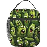 VANZEV Lunch Box for Kids Adults Girls Boys Funny Pickle Lunch Bag Cooler Tote Reusable Insulated Lunch Bag Container Gifts for Office Picnic Travel Work School