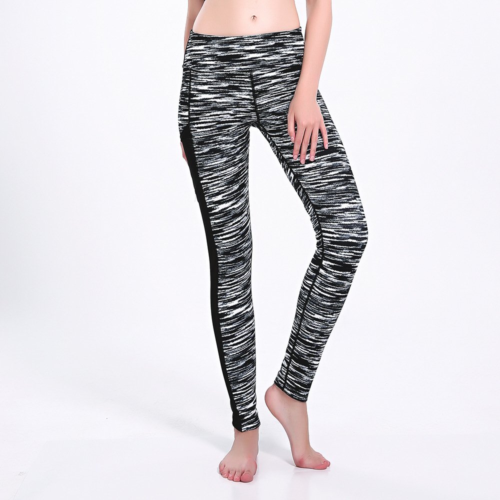 Melory Color Gradient Power Flex Montage Mesh Yoga Pants