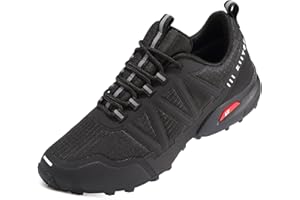 todaysunny Trail Running Shoes Men Waterproof Non-Slip Outdoor Trekking Sports Hiking Sneakers for Men All-Terrain Cross Trai