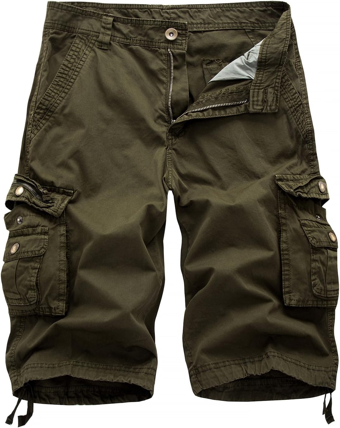 CalskyMens Casual Cargo Shorts Walking Shorts Combat Shorts Cotton Solid