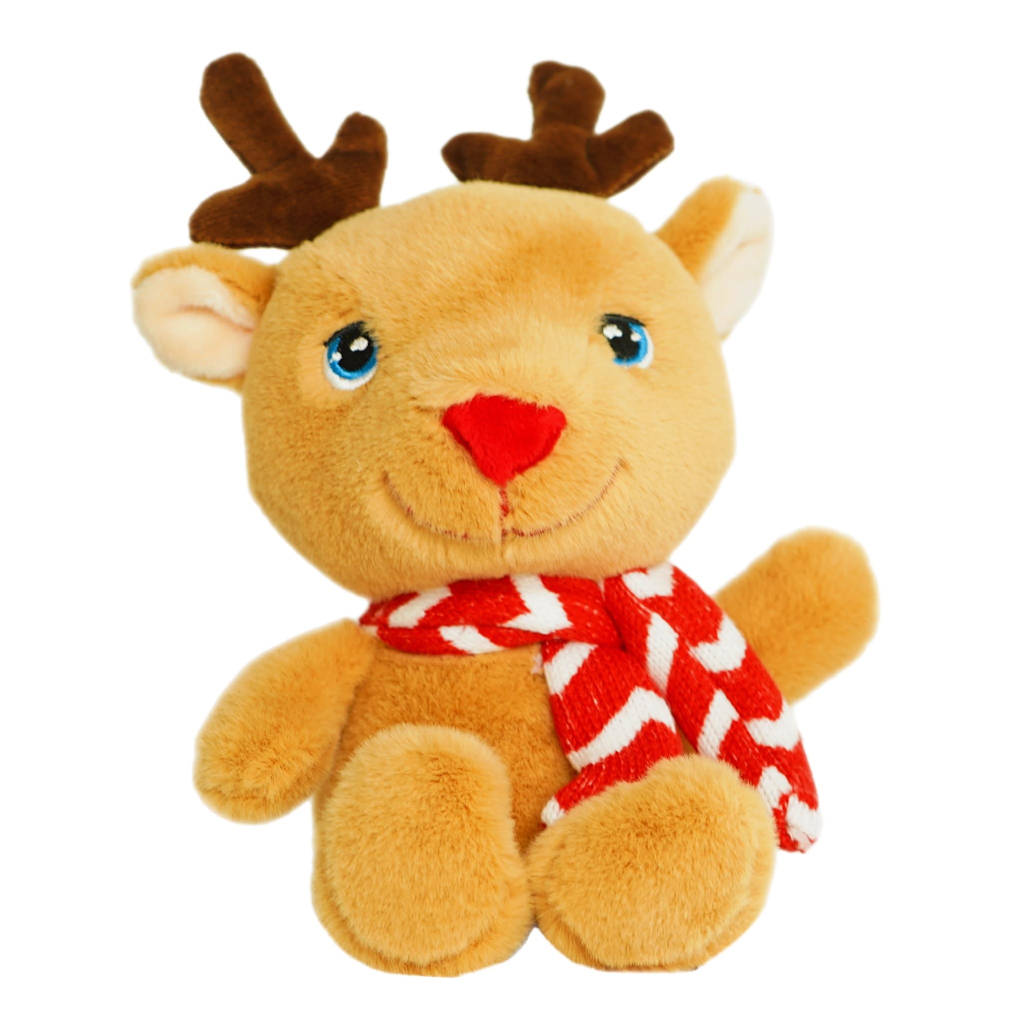 Christmas Beanie Pals Plush Soft Toys Eco-Friendly 100% Recycled (Reindeer)
