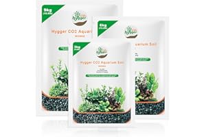 Hygger CO2 6.6Ib Aquarium Soil Water Grass Mud Fish Tank Aquascaping Aquarium Substrate Soil for Plants and Shrimps,No Need to Wash and No Muddy Water (6.6 Pounds, Aquarium Soil)