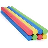 Leitee 8 Pack Pool Noodles Foam Swim Noodles 52 x 2.25 Inch Multicolors | Swimming Pool Noodle Bulk for Adults, Swim Floats f