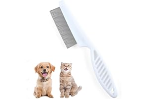 Flea Comb for Dogs and Cats, Tiny Pet Brush for Hair Care, Flea Comb for Removing Fleas Lice and Dandruff