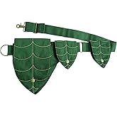 INNTURT Plus Size Renaissance Bag Festival Waist Pack for Women - Adjustable Thigh Ren Faire Belt | Polyester Leg Pouch | Perfect Accessories for Festival Adventures, Cosplay & Prop (Green)