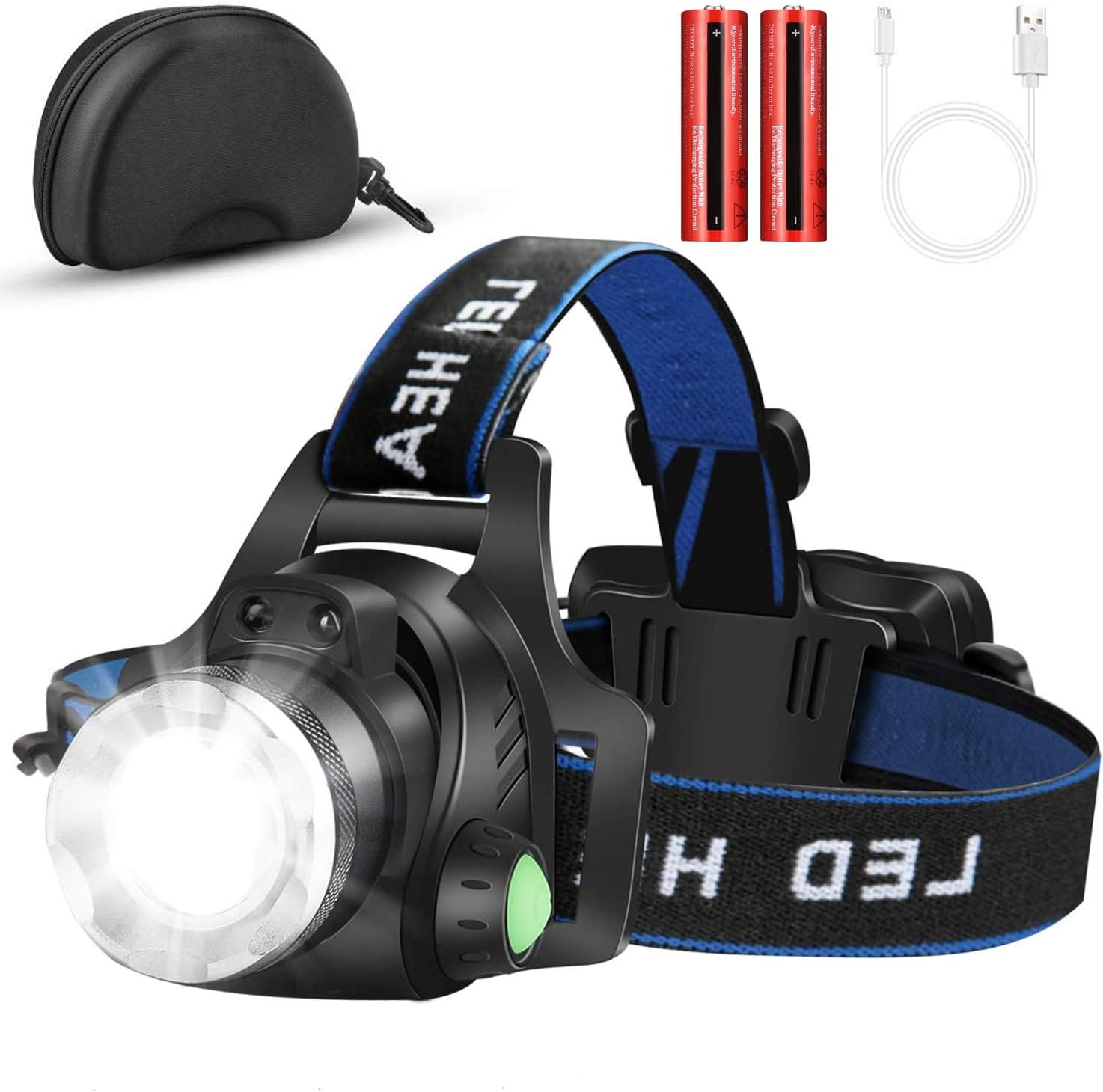 自転車 ヘッド ライト usb 充電 式