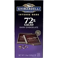 Ghirardelli Intense Dark 72% Cacao Twilight Delight Chocolate Bar, 3.5 Ounce (Pack of 12)