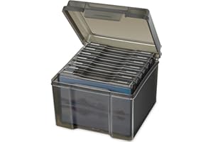 FAAYUCK 5 x 7 Inch Photo Storage Box, 7 Extra Large Inner Boxes, Acid-Free Containers, Craft Storage for Photos, Crafts, Stamps (Black, 7 Boxes)