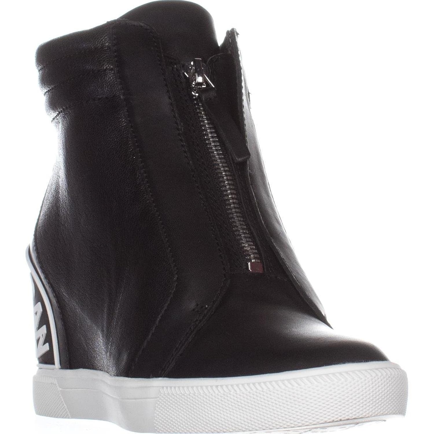 dkny slip on wedge sneaker